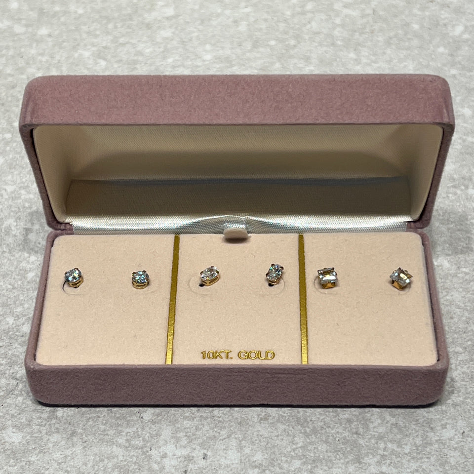 10K Gold Earrings - CZ