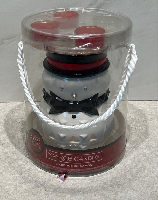 Yankee Snowman Candleholder