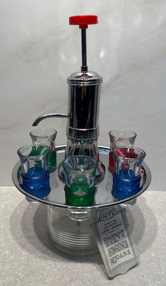 Vintage Rotary Liquor Dispenser