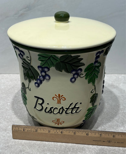 Biscotti Covered Jar
