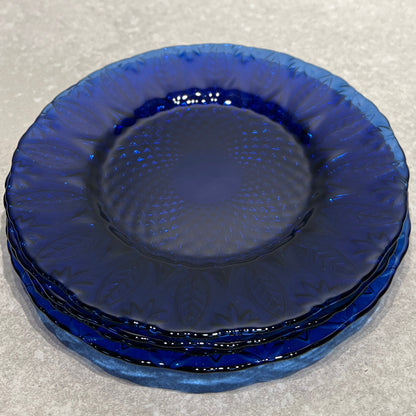 Set of 4 Blue Plates