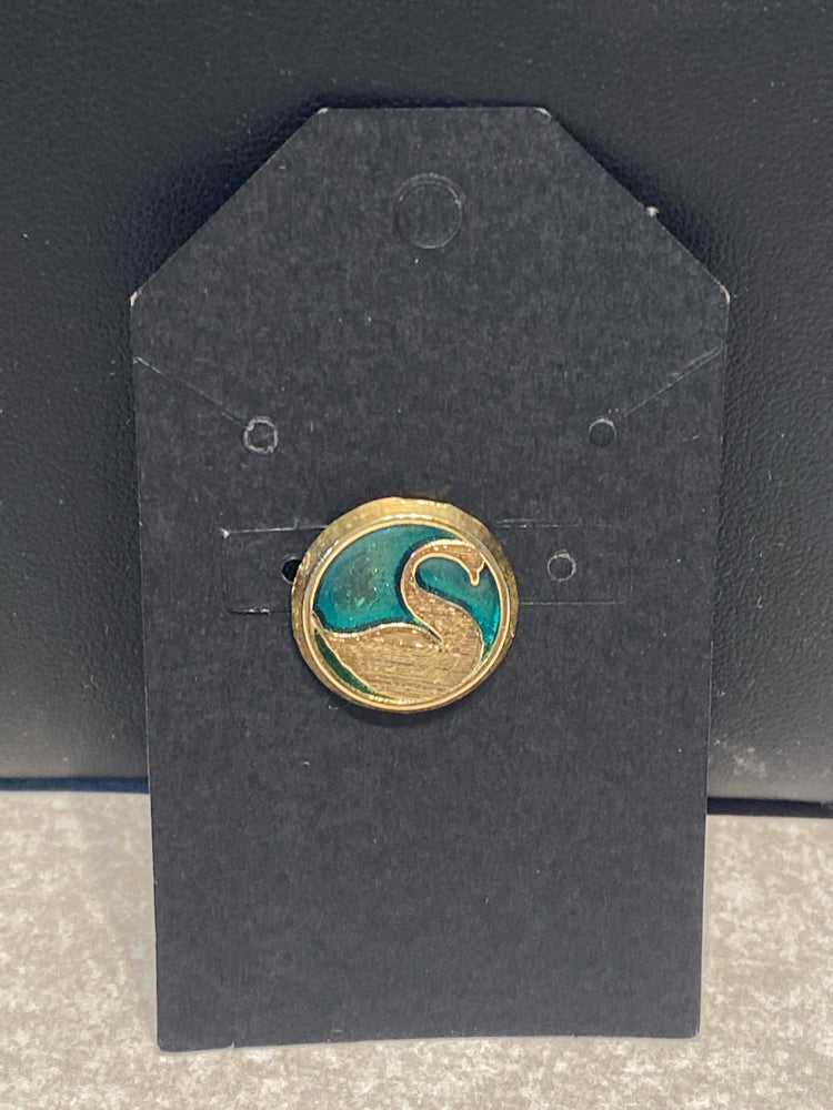 Swarovski Button Pin