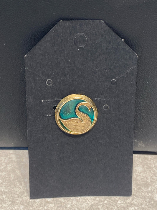 Swarovski Button Pin