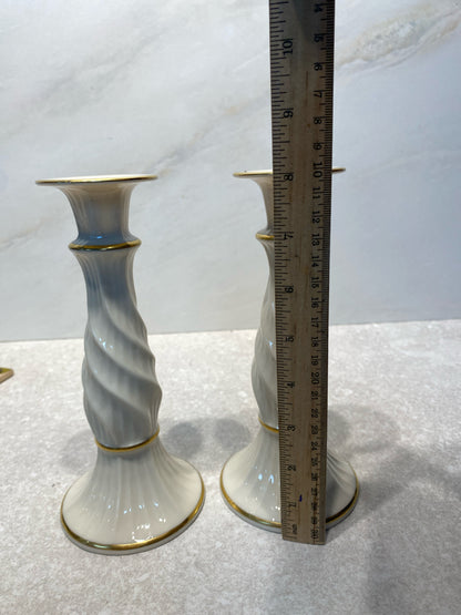 Pair Of Lenox Candle Holders