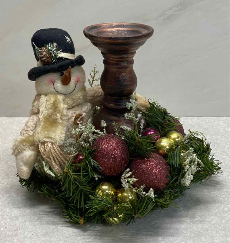 Snowman Candleholder