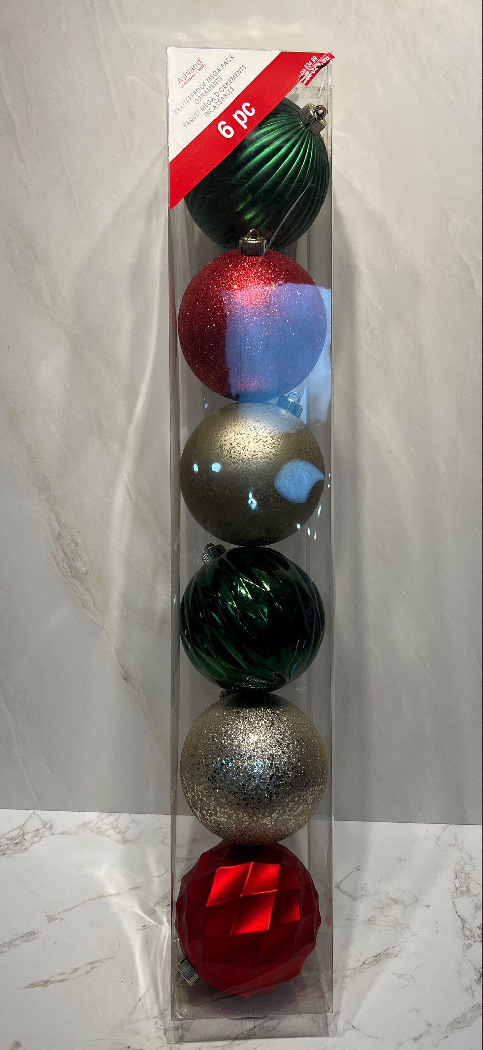 Box of Large Ornaments