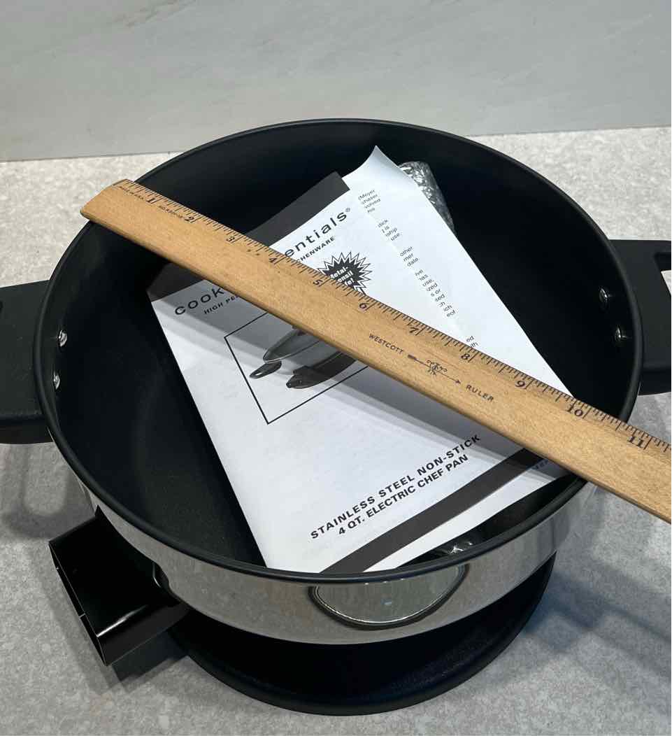 Cooks Essentials Non-Stick Electric Pan (New)