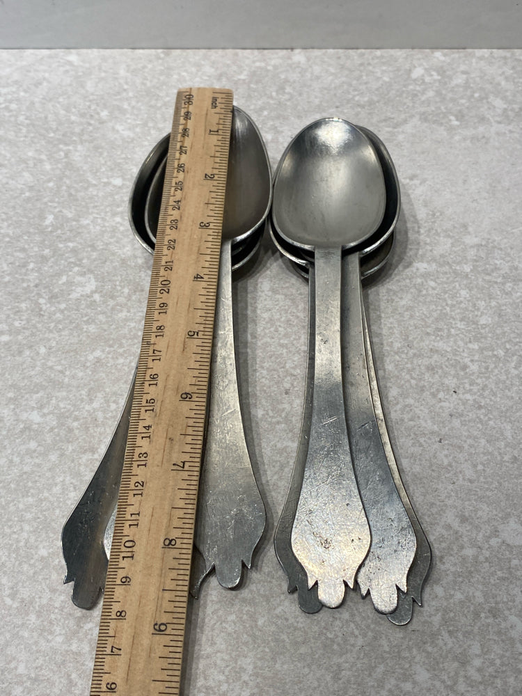 Set of 8 Old Spoons