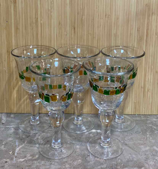 Set of 5 Glasses