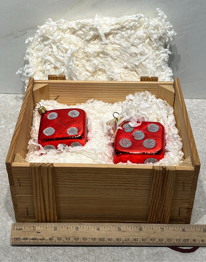 Polonaise - Pair of Dice Ornaments
