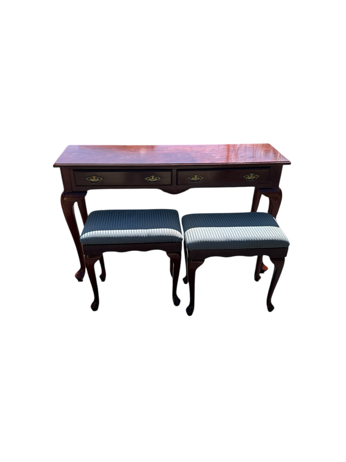 Bombay Sofa Table and 2 Stools