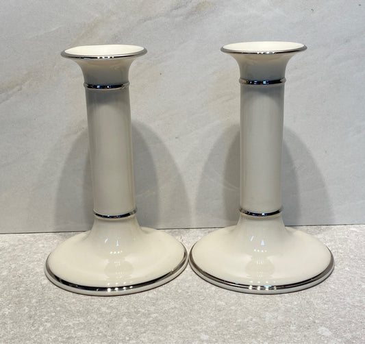 Pair of Lenox Candleholders
