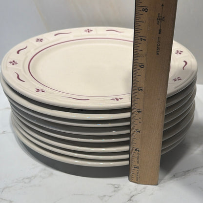 Set of 8 Longaberger Plates