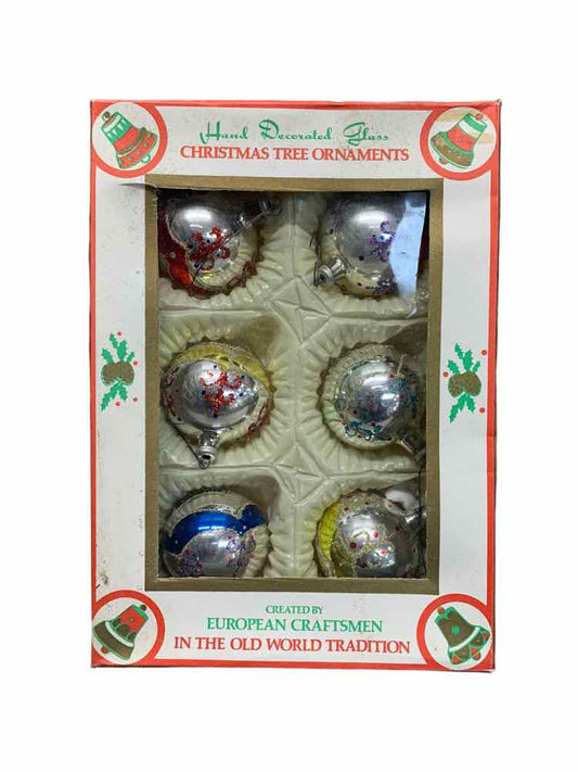 Box of Vintage Ornaments