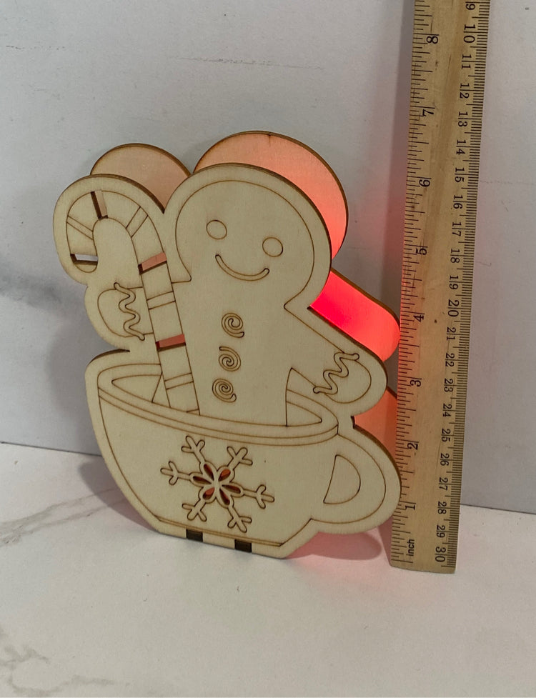 Lighted Gingerbread Man