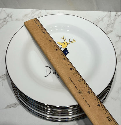 Set of 7 Pottery Barn Plates