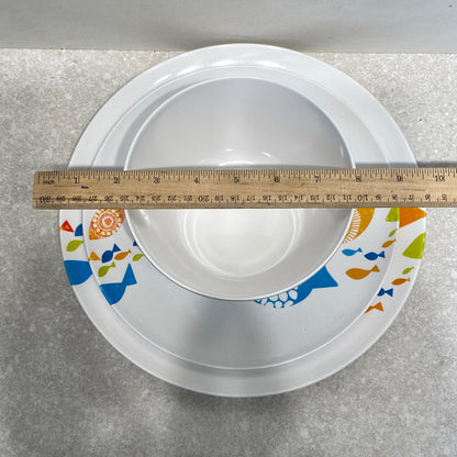 Set of 24  Crate And Barrel Plastic Dishes