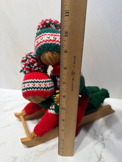 Sledding Figurine