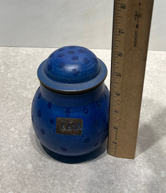 Blue Covered Jar