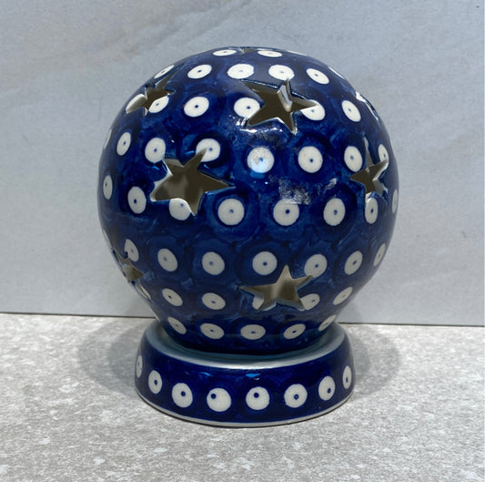 2-Piece Polish Pottery Candleholder