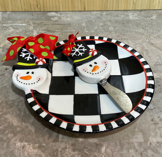 Snowma Dish with Spreader