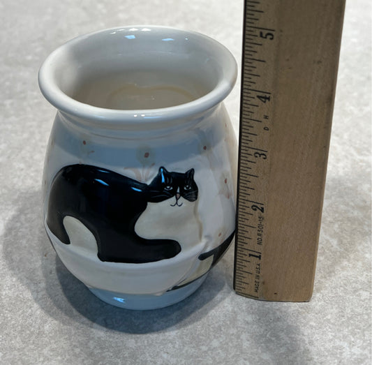 Warren Kimble Cat Vase