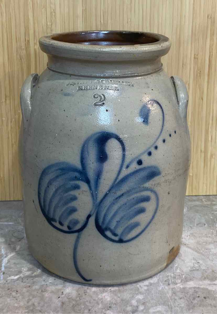 JS Taft Keene NH Crock - as found