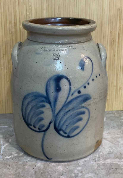 JS Taft Keene NH Crock - as found