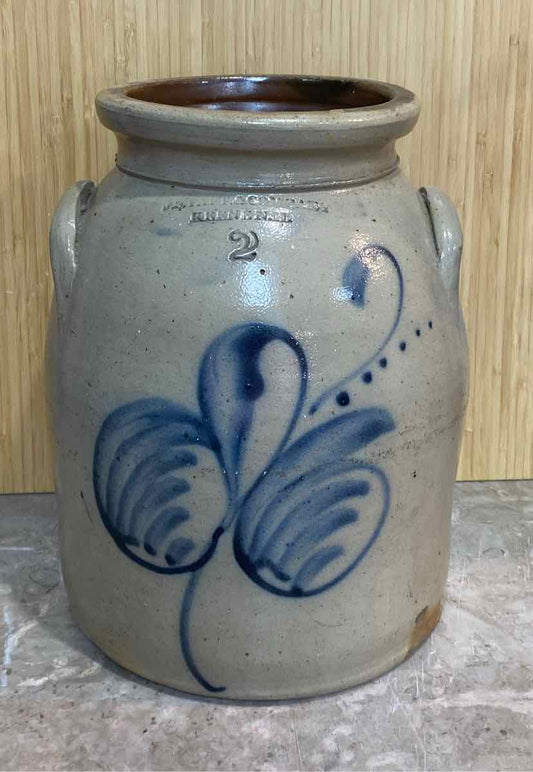 JS Taft Keene NH Crock - as found