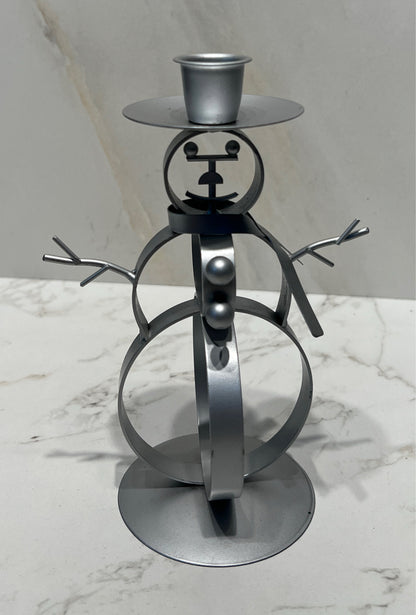 Snowman Candle