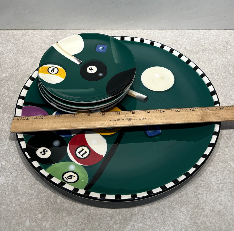 Set of 5 Pool Plates
