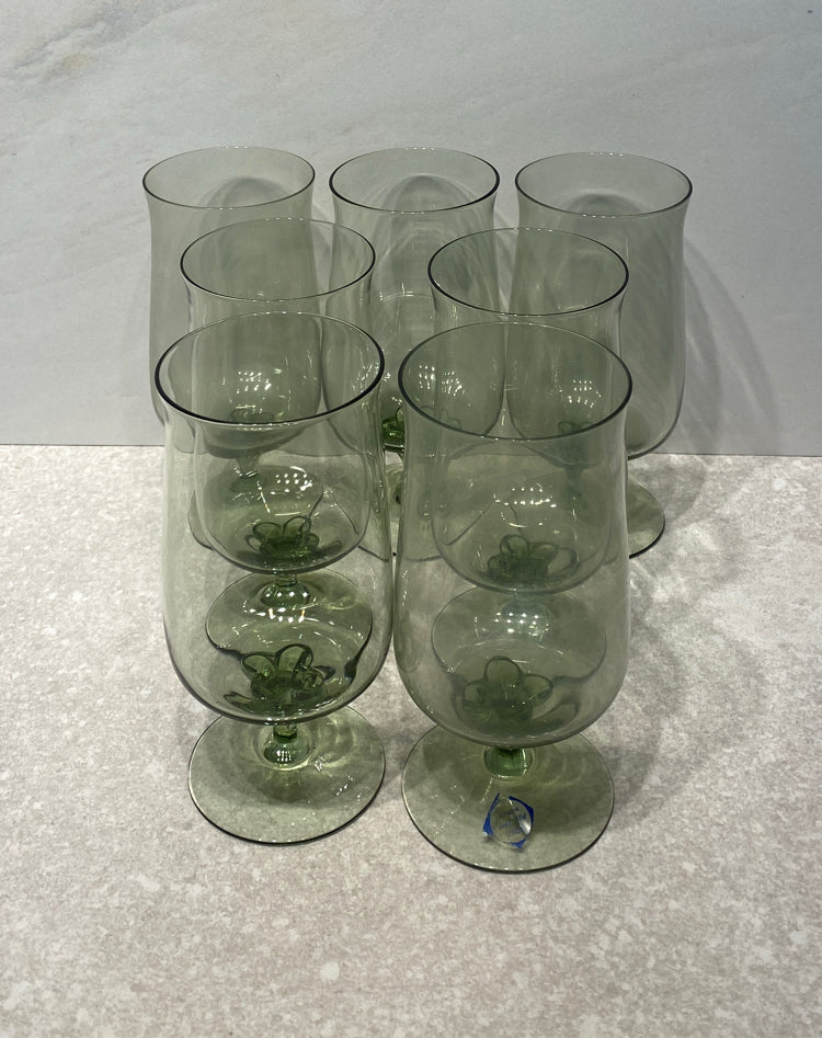Lenox Green Mist 7  Ice Tea Glasses