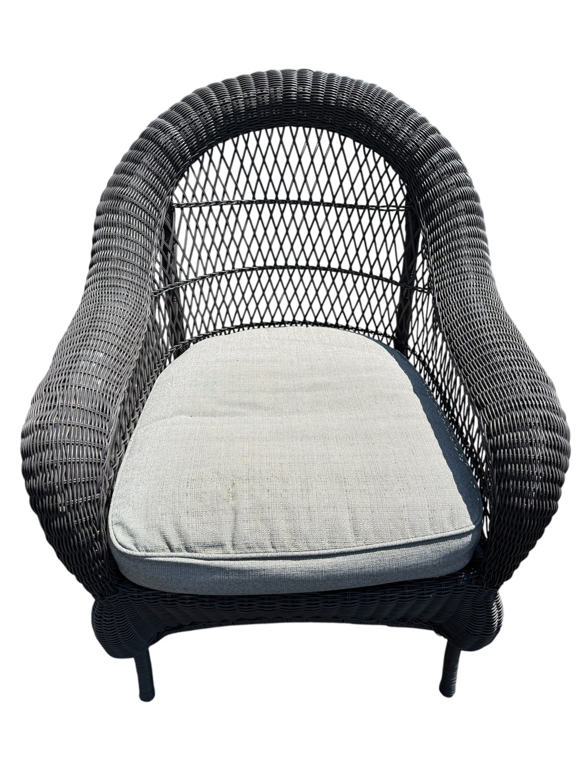 Gray Wicker Chair