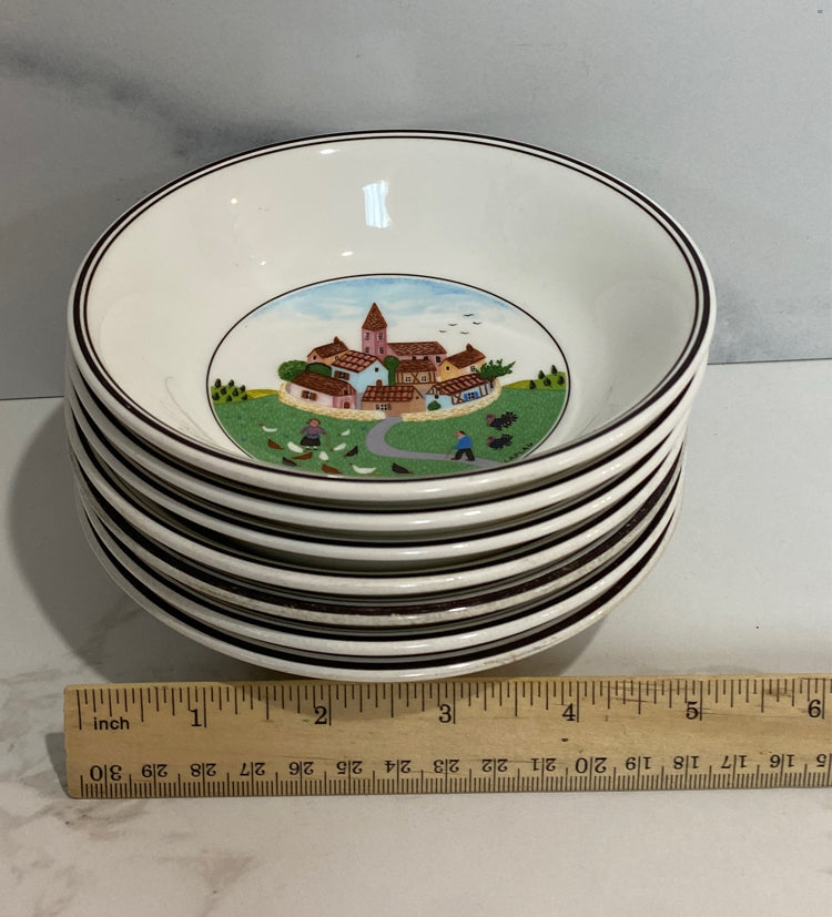 Set of 7 Villeroy And Boch Bowls