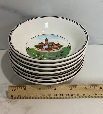Set of 7 Villeroy And Boch Bowls