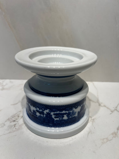 Blue Willow Candle Holder