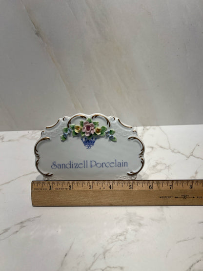 Sandizell Porcelain Sign