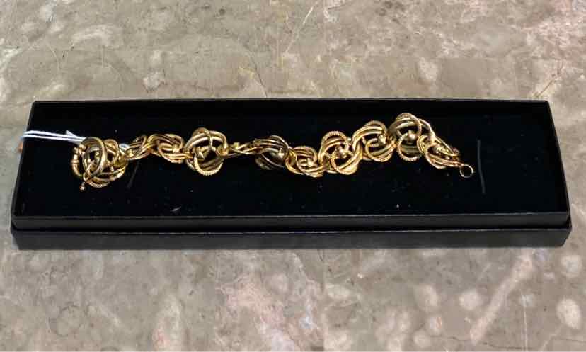 Technibond Rosette 14K Gold Plated Bracelet