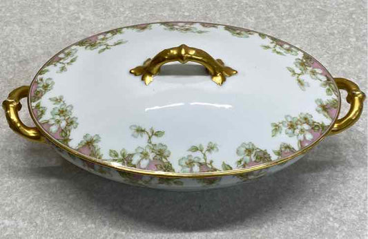 Covered Limoges Bowl