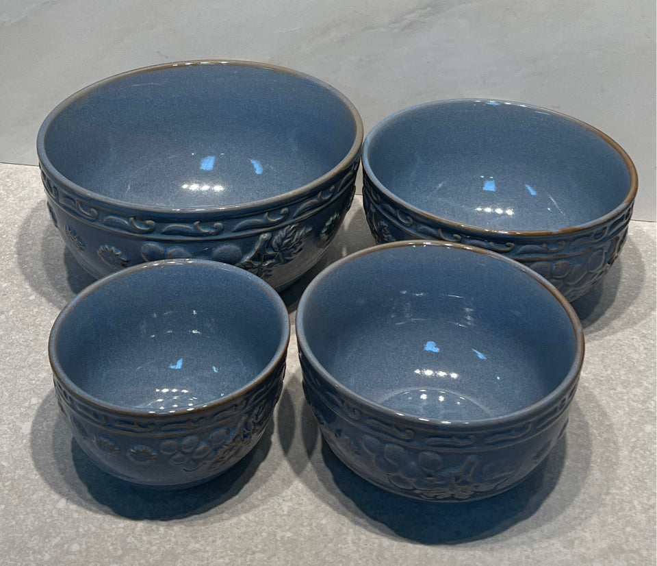 Set of Blue Bowls