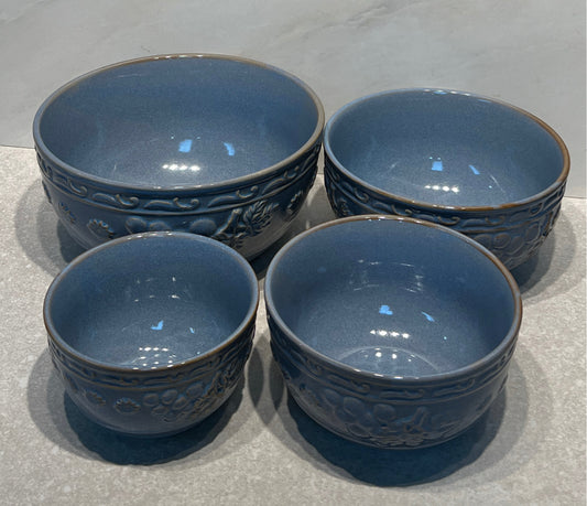 Set of Blue Bowls