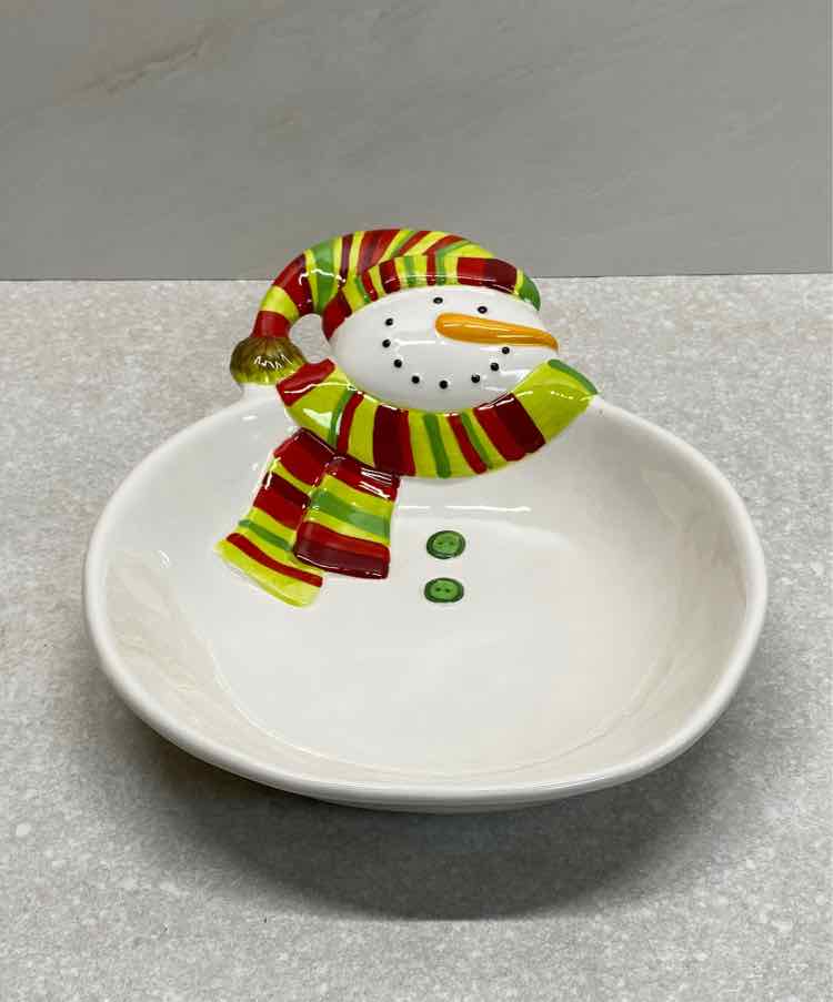 Pier One Snowman Bowl