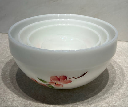Fire King Peach Blossom - Set of 4 Bowls