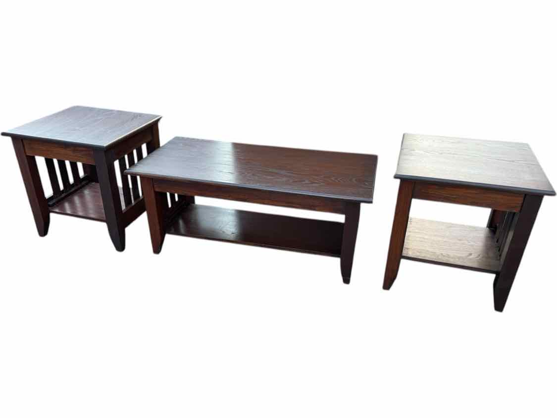 Coffee Table and 2 End Tables