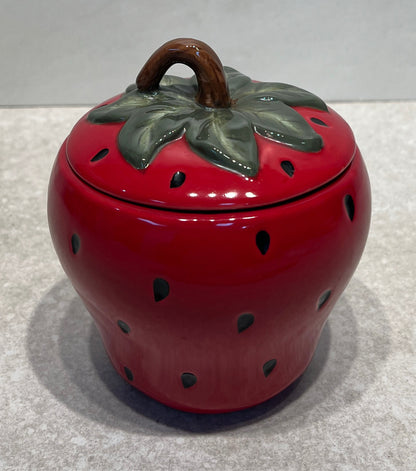 Covered Strawberry Jar
