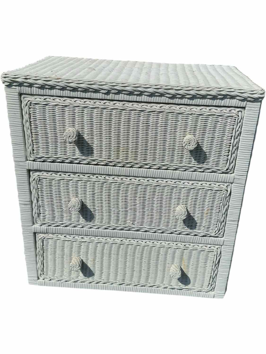 Wicker 3 Drawer