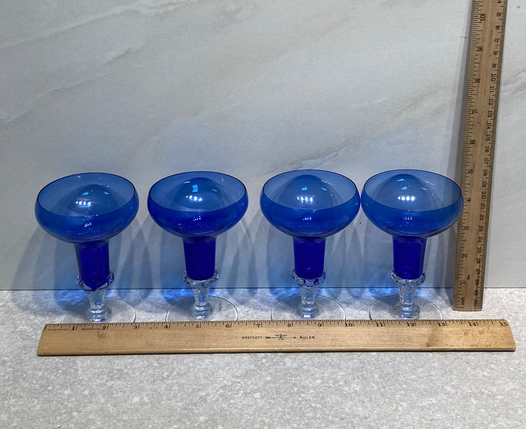 Set of 4 Cobalt Glasses