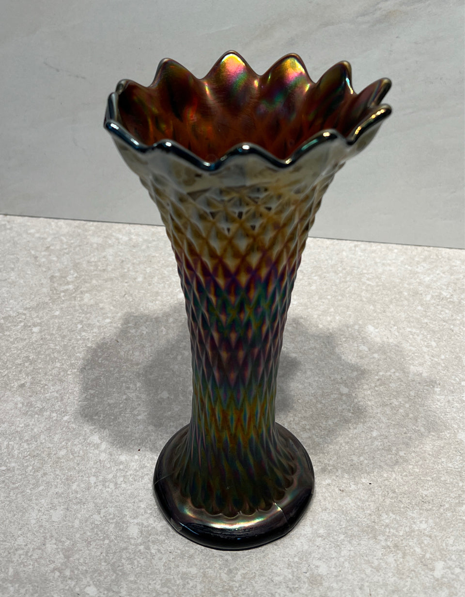 Northwood Diamond Point Vase