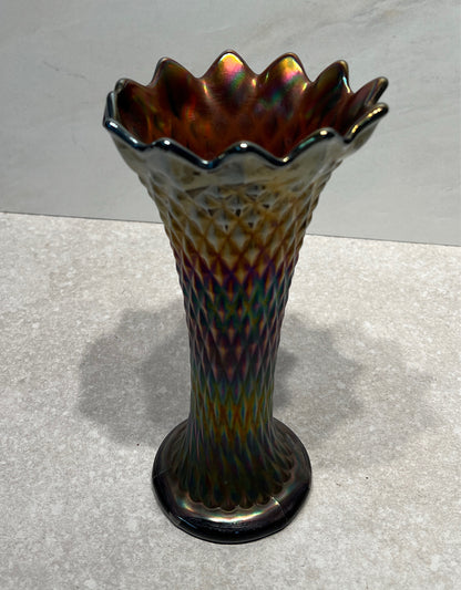 Northwood Diamond Point Vase