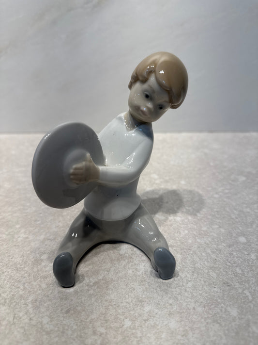 Lladro Boy with Cymbal
